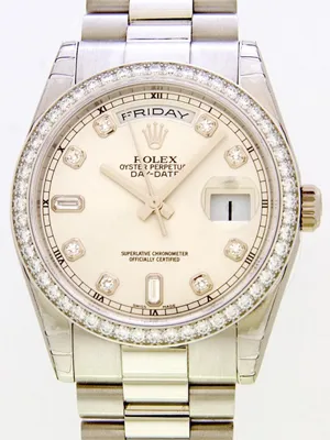 ロレックス ROLEX デイデイト 118346A プレジデントブレス シルバー