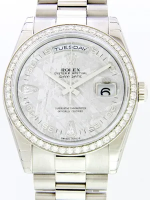 ロレックス ROLEX デイデイト 118346 2B プレジデントブレス メテオライト