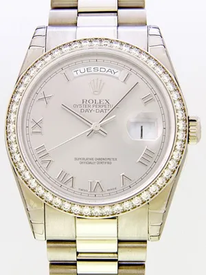 ロレックス ROLEX デイデイト 118346 プレジデントブレス グレーローマ