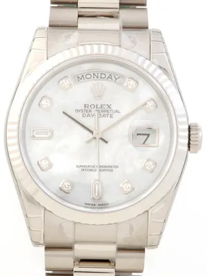 ロレックス ROLEX デイデイト 118239NCA プレジデントブレス ホワイトシェル
