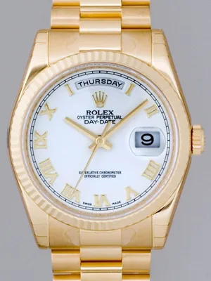 ロレックス ROLEX デイデイト 118238 プレジデントブレス ホワイトローマ