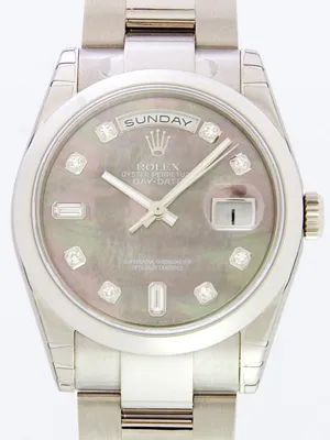 ロレックス ROLEX デイデイト 118209NCA オイスターブレス ブラックシェル