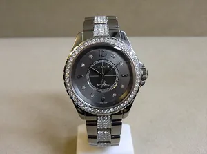 シャネル H3106 J12 38mm クロマティック ダイヤ巻 8P ブレスセンターダイヤ