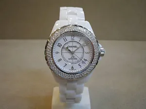 シャネル H0969 J12 38mm ホワイトセラミック ダイヤ巻