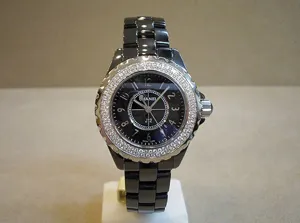 シャネル　H0949 J12 33mm ブラックセラミック ダイヤ巻