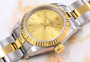 ロレックス Ref.67193／オイスターパーペチュアルレディースウォッチ 18KYGコンビ