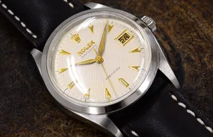 ロレックス オイスターデイト Ref.6294 ギョウシェダイヤル／クサビインデックス