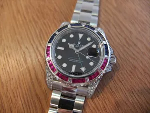 ロレックス ＧＭＴマスター Ref.116710LN アフターダイヤ