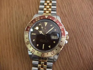 ロレックス GMTマスター 茶フジツボコンビ Ref.16753F
