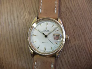 ロレックス オイスターデイト Ref.6294 赤カレンダー