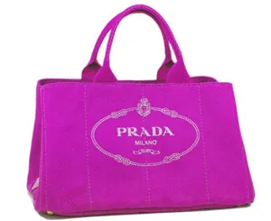 プラダ PRADA トートバッグ キャンバス ピンク BN18727