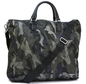 プラダ バッグ PRADA カモフラージュ 迷彩 ナイロン 2WAY ショルダーバッグ グレー VA0882