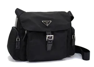 プラダ バッグ PRADA 斜めがけショルダーバッグ ナイロン ブラック BT0501