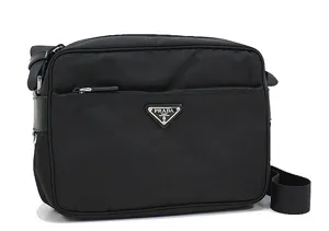 プラダ PRADA 斜めがけショルダーバッグ ナイロン ブラック BT0166