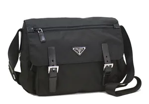 プラダ PRADA 斜めがけショルダーバッグ ナイロン ブラック BT6671