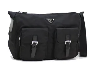 プラダ PRADA 斜めがけショルダーバッグ ナイロン ブラック BT0644