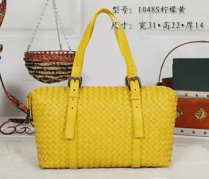ボッテガヴェネタ レモン黄 original leather 手提げ/ショルダーバッグ 1048S-1