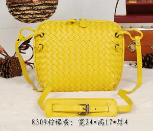 ボッテガヴェネタ レモン黄 original leather レディース 斜め掛けショルダーバッグ 8309-1
