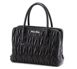 ミュウミュウ 13/14年秋冬新作MATELASSE LUXショルダー付 ハンドバッグ RN0950 QI9 F0002