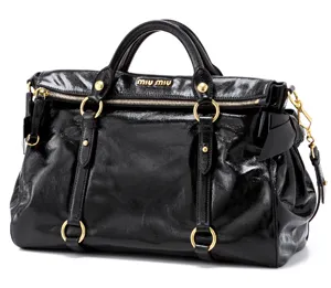 ミュウミュウ 2013年春夏新作VITELLO LUXショルダー付 ハンドバッグ RT0365 X72 F0002