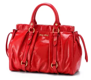 ミュウミュウ 2013年春夏新作VITELLO LUXショルダー付 ハンドバッグ RT0383 X72 F0D17
