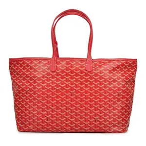 ゴヤール コットンキャンバス/カーフ サンルイPM 赤 GOYARD-003