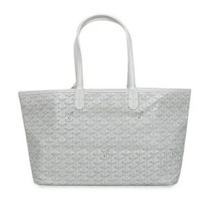 ゴヤール トートバッグ サンルイPM ホワイト レッド/SV金具 GOYARD-008