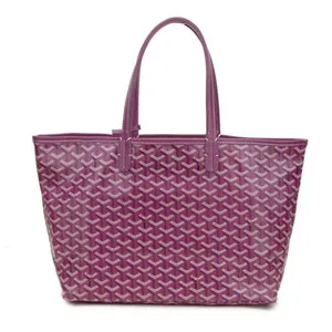 ゴヤール トートバッグ サンルイPM パープル コットンキャンバス/カーフ GOYARD-018