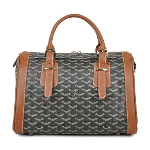 ゴヤール ミニボストンバッグ クロワジエール ブラウン GOYARD-039