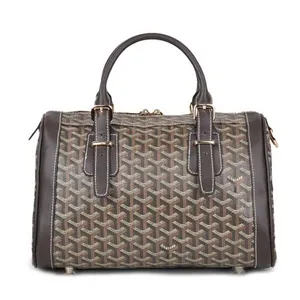 ゴヤール ミニボストンバッグ クロワジエール ダックブラウン GOYARD-040