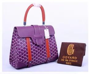 ゴヤール バッグ サイゴンMM パープル×レッド系 GOYARD-057