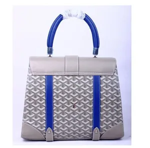 ゴヤール バッグ サイゴンMM グレー×ブルー系 GOYARD-059