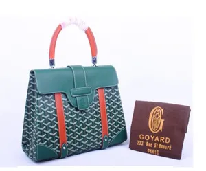 ゴヤール バッグ サイゴンMM グリーン×レッド系 GOYARD-060