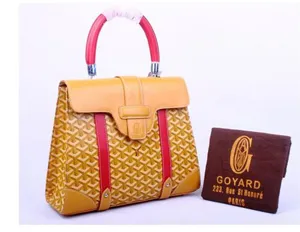 ゴヤール バッグ サイゴンMM イエロー×レッド系 GOYARD-061