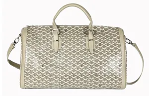 ゴヤール ショルダーバッグ キャメル ハンドバッグ ホワイト/グレー GOYARD-068