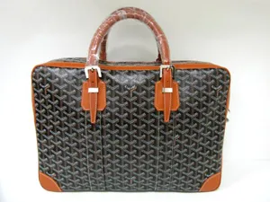ゴヤール ビジネスバッグ 紳士用ブリーフケース ブラック・ブラウン GOYARD-069