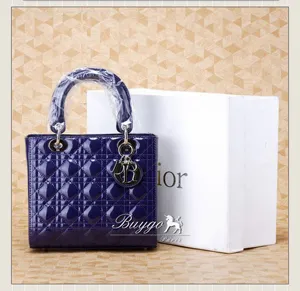 ディオール バッグ2012年春夏 ダークネイビー カナージュハンドバッグ VRB44551 DIOR