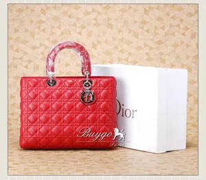 ディオール バッグ 2012年春夏 レッド カナージュハンドバッグ VRB44511 DIOR