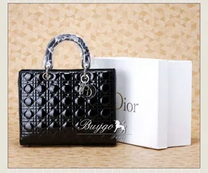 ディオール ブラック カナージュハンドバッグ VRB44511 DIOR