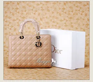 ディオール 2012年春夏バッグ べージュ カナージュハンドバッグ VRB44515 DIOR