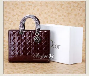 ディオール 2012年春夏バッグ ボルドー カナージュハンドバッグ VRB44516 DIOR