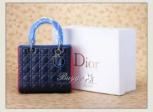 ディオール LADY 2012年春夏 2wayハンドバッグ バイオレット/フーシャピンク M9803Pyyq