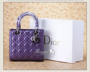 ディオール 2012年春夏 LADY DIOR ハンドバッグ クリアブルー CAL44557