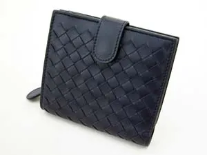 ボッテガヴェネタ BOTTEGAVENETA ホック付二つ折財布 195432V0013-5009 ダークパープル