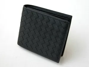 ボッテガヴェネタ BOTTEGAVENETA メンズ二つ折財布 156820V4651-1000 ブラック