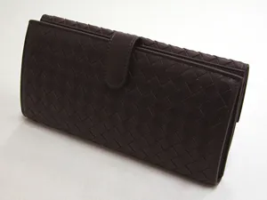 ボッテガヴェネタ BOTTEGAVENETA Wホック長財布 134075V001N-2040 ダークブラウン