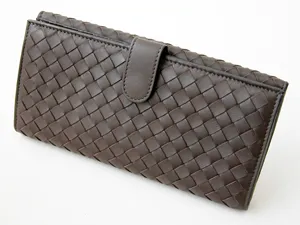 ボッテガヴェネタ BOTTEGAVENETA Wホック長財布 134075V0013-2805 ダークブラウン