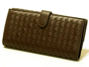 ボッテガヴェネタ BOTTEGAVENETA Wホック長財布 134075V0013-2040 ダークブラウン
