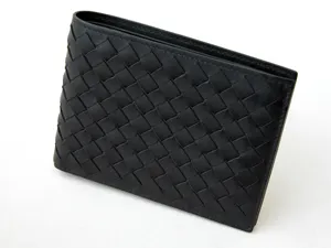ボッテガヴェネタ BOTTEGAVENETA メンズ二つ折財布 123226V4551-1000 ブラック