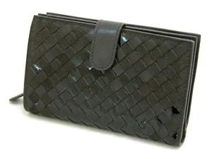 ボッテガヴェネタ BOTTEGAVENETA 二つ折長財布 121060VHBF1-1301 ダークブラウン